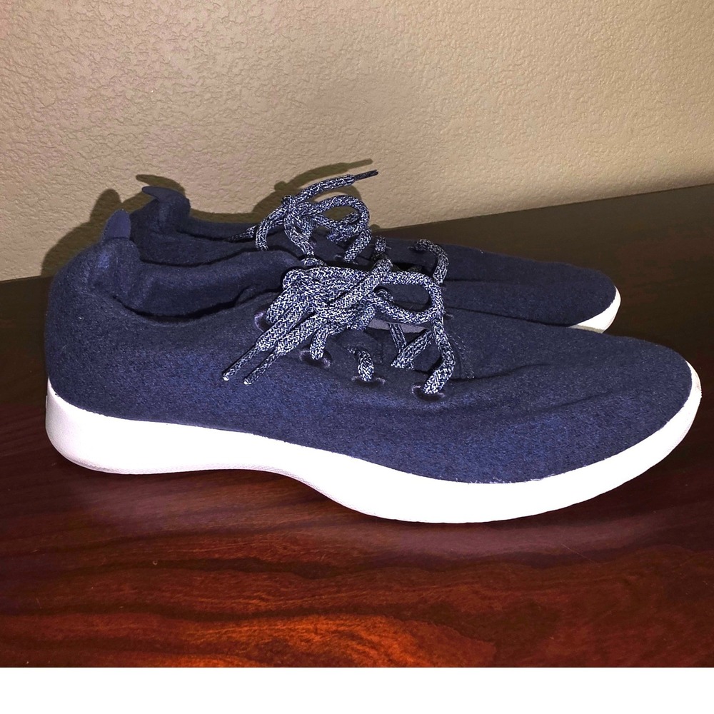Allbirds Wool Runners Mens 11 Navy Blue Merino Wool Sneakers Low Top Shoes